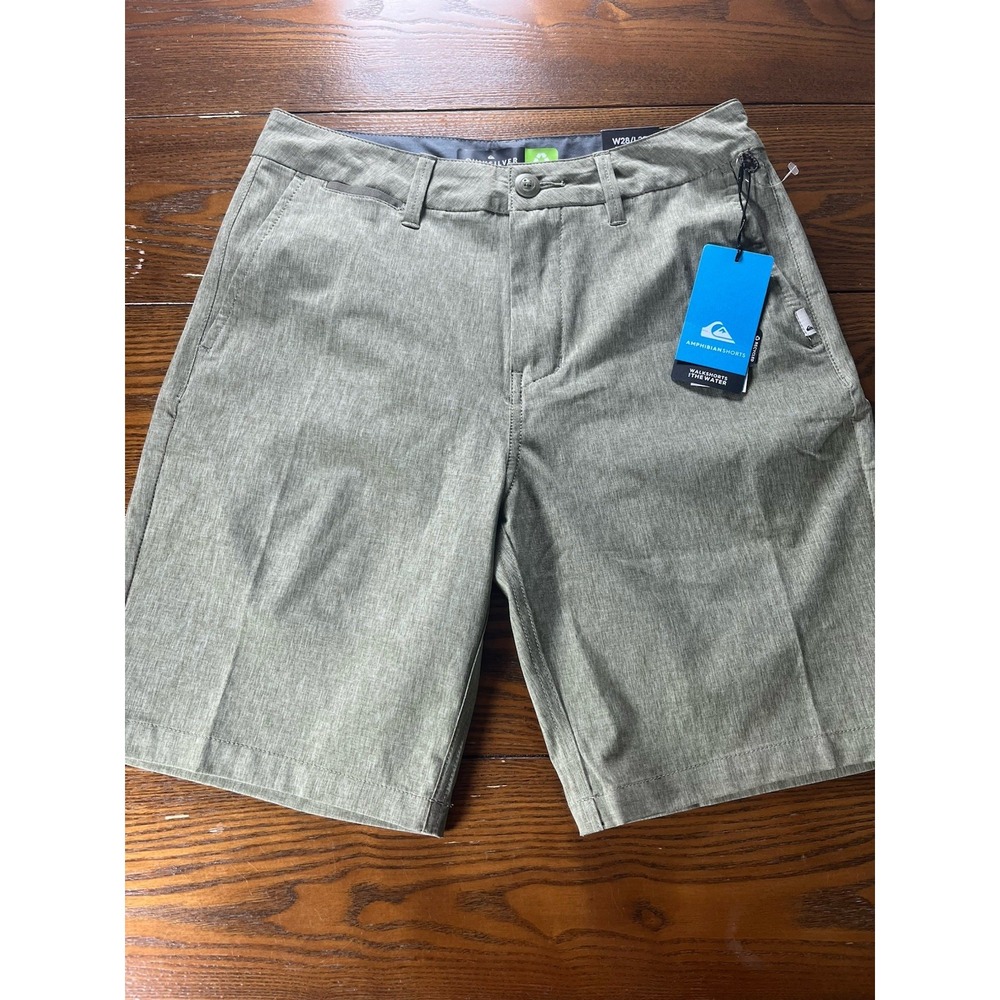 NEW Quicksilver Union Heather Amphibian Shorts for the Water Size 28/20 Reg. Fit